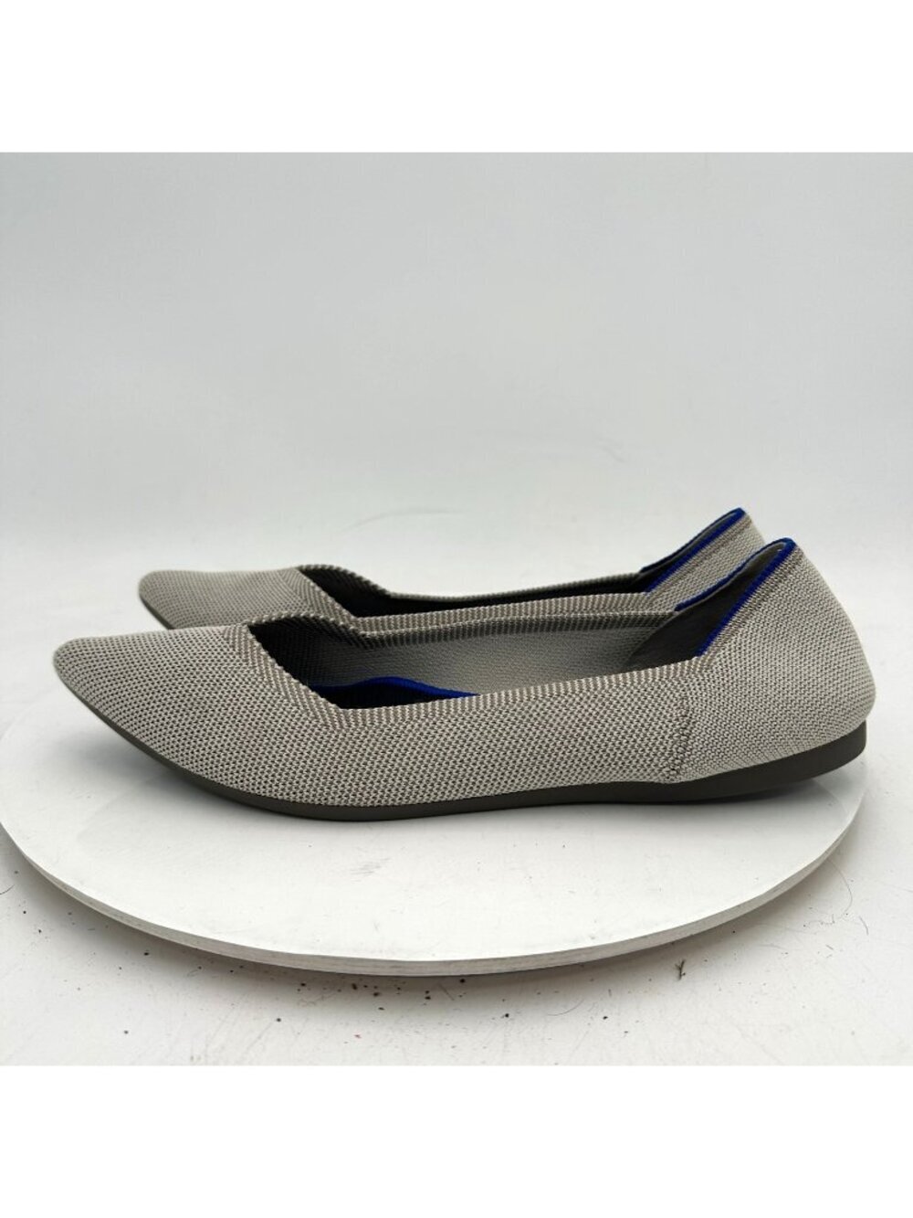 Rothy’s The Point Women Size 10 Grey Ballet Flat Slip On Loafer Comfort Shoes